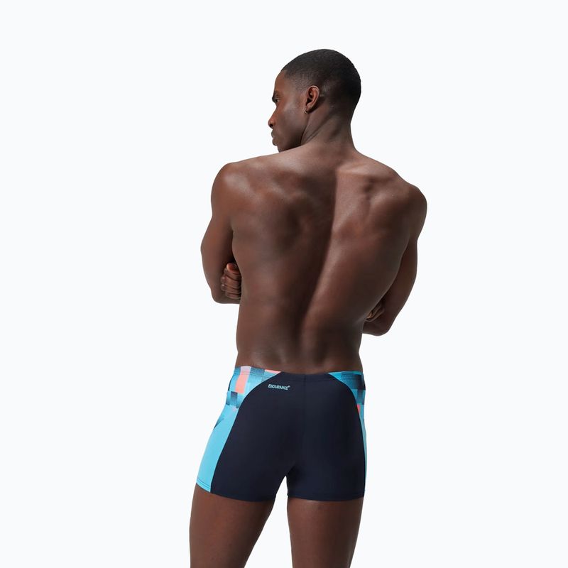 Pánské plavky Speedo Endurance+ MAX Splice Aquashort true navy/picton blue/siren red 8