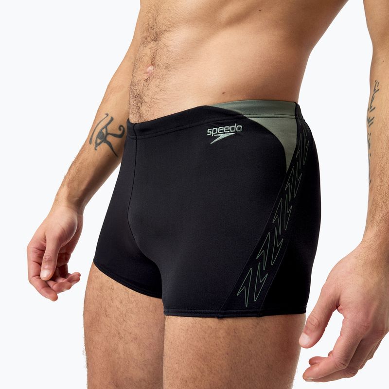 Pánské plavky Speedo HyperBoom Splice Aquashort black/country green 4