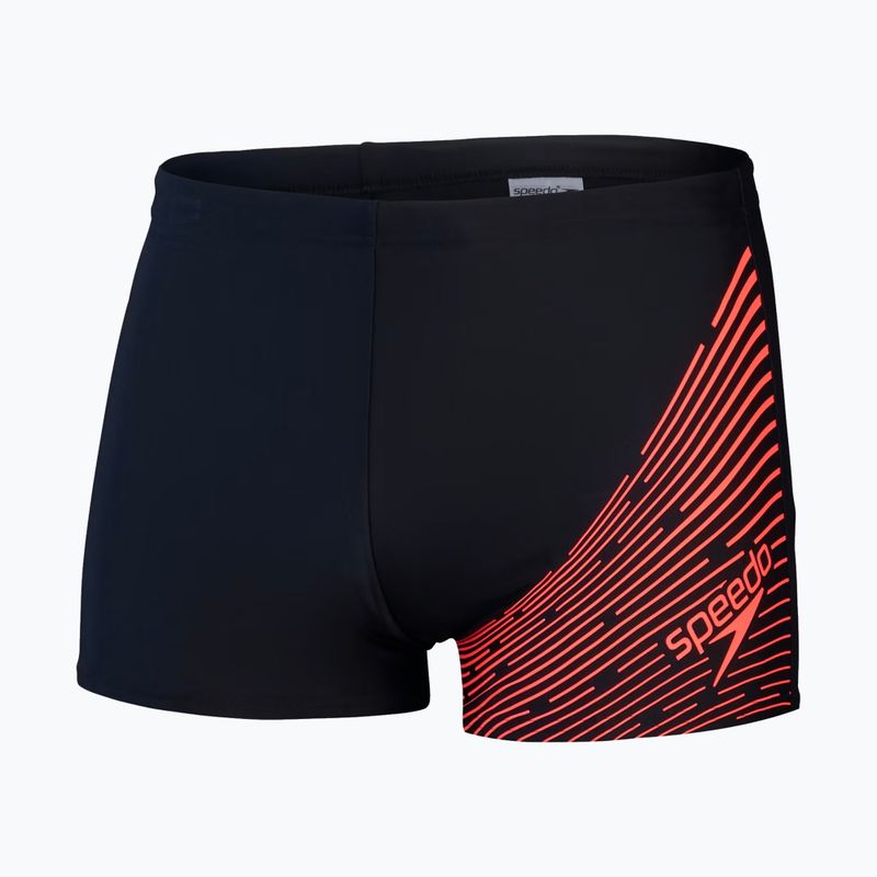 Pánské plavky Speedo Medley Logo Aquashort black/siren red