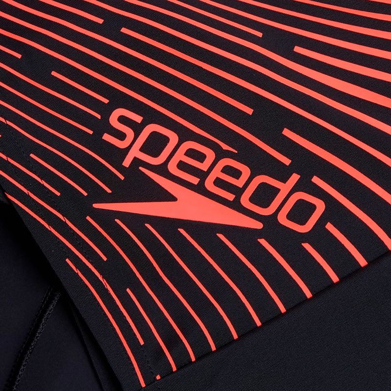 Pánské plavky Speedo Medley Logo Aquashort black/siren red 3
