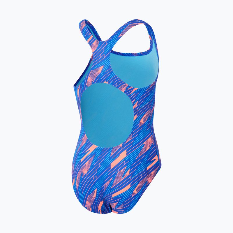 Dětské jednodílné plavky Speedo HyperBoom Allover Medalist siren red/true cobalt/picton blue 2