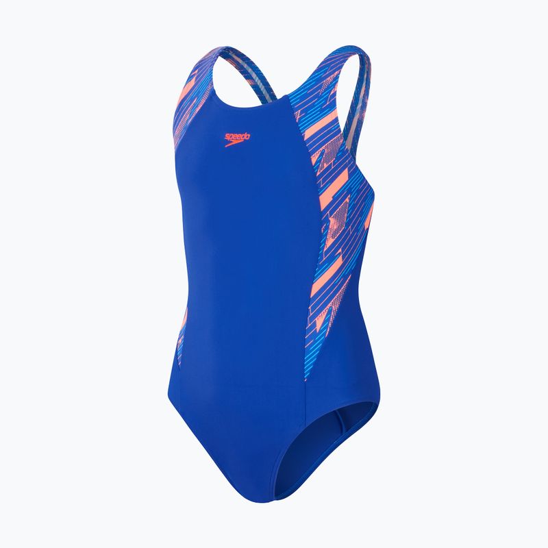 Dětské jednodílné plavky Speedo HyperBoom Splice Muscleback true cobalt/siren red/picton blue