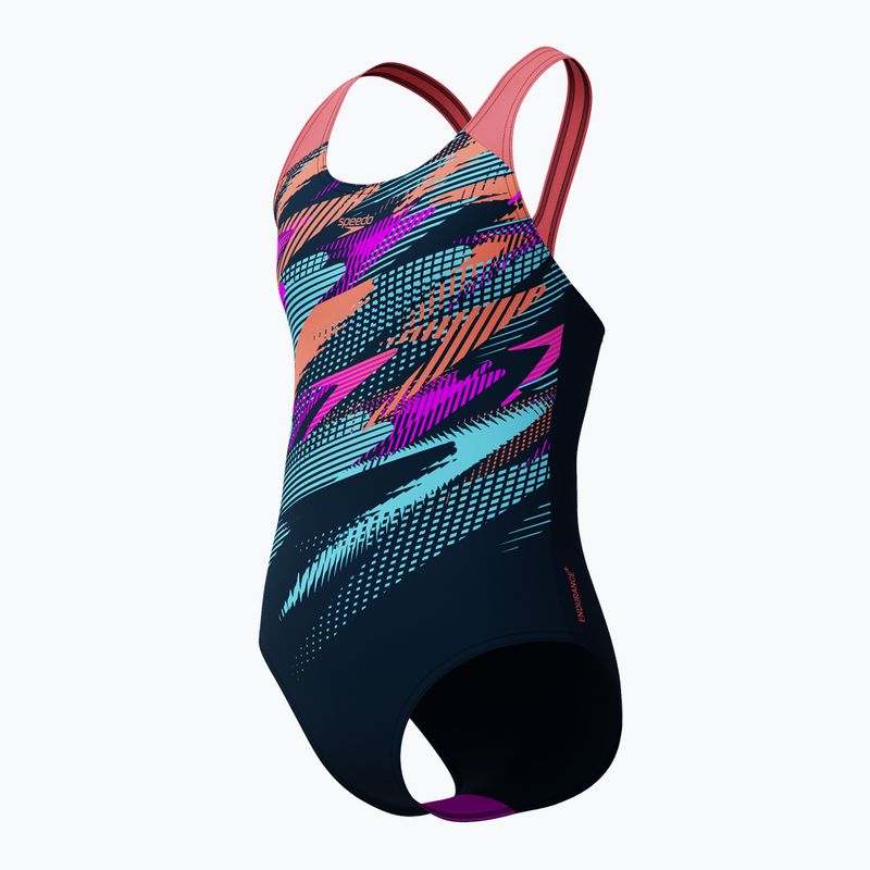 Dětské jednodílné plavky Speedo Digital Placement Splashback coral sands  3