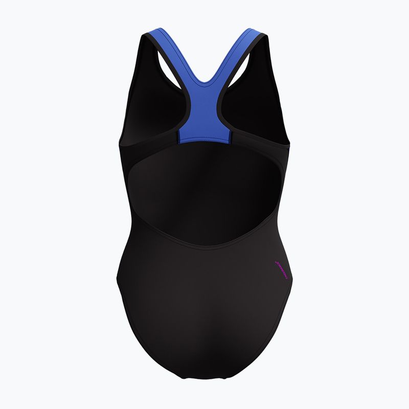 Dámské jednodílné plavky Speedo Placement Laneback zoom boom placement/speedo black 2
