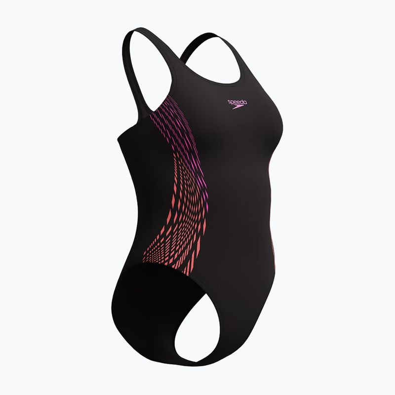 Dámské jednodílné plavky Speedo Placement Muscleback neon violet 4