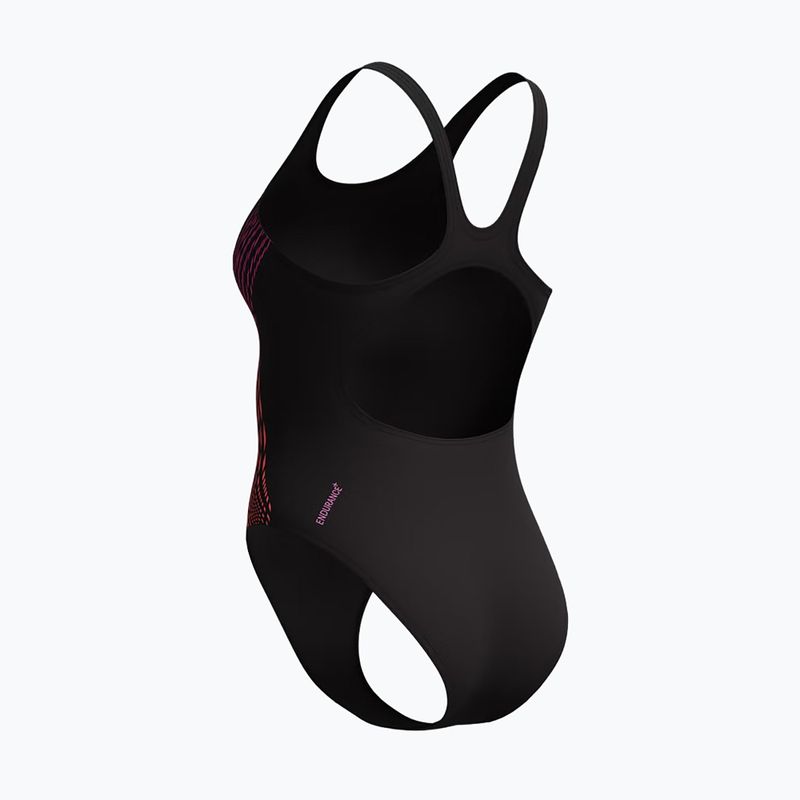 Dámské jednodílné plavky Speedo Placement Muscleback neon violet 5