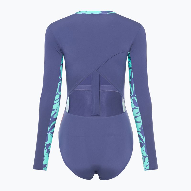Dámské jednodílné plavky Speedo Longsleev Panel hapuna blue 2