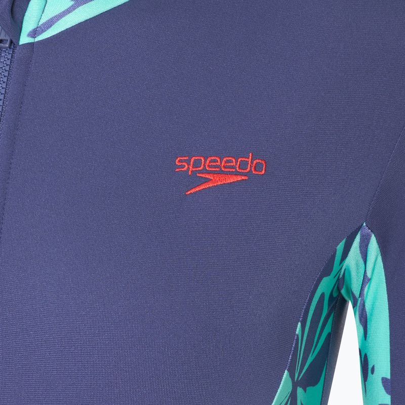 Dámské jednodílné plavky Speedo Longsleev Panel hapuna blue 3