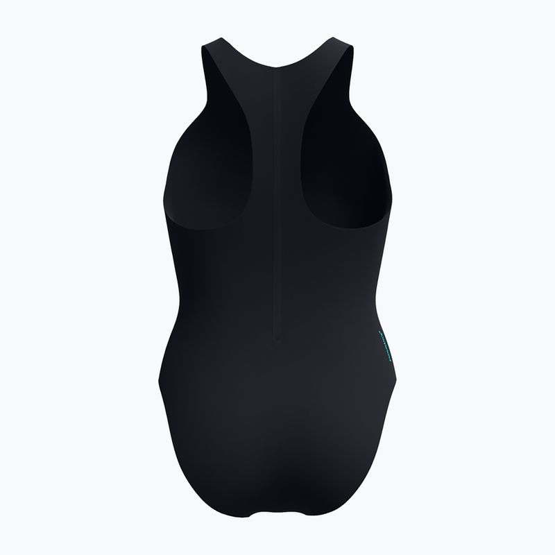 Dámské jednodílné plavky Speedo Racer Zip with Built in Swim Bra anthracite 2