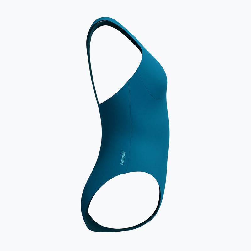 Dámské jednodílné plavky Speedo Racer Zip with Built in Swim Bra dark teal 9