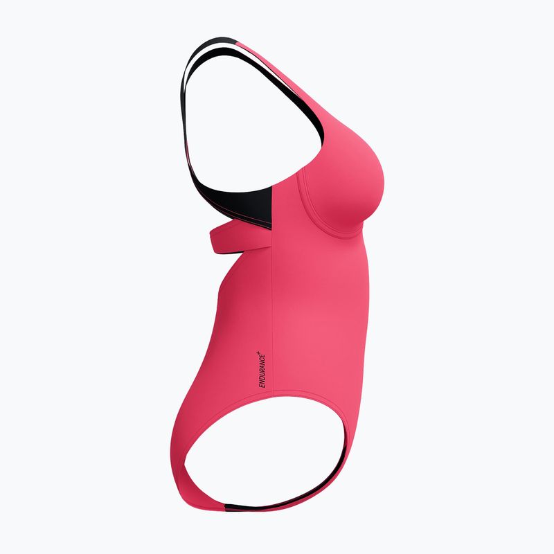 Dámské jednodílné plavky Speedo Flex Band with Swim Bra raspbery fill/vermilion/punch 10