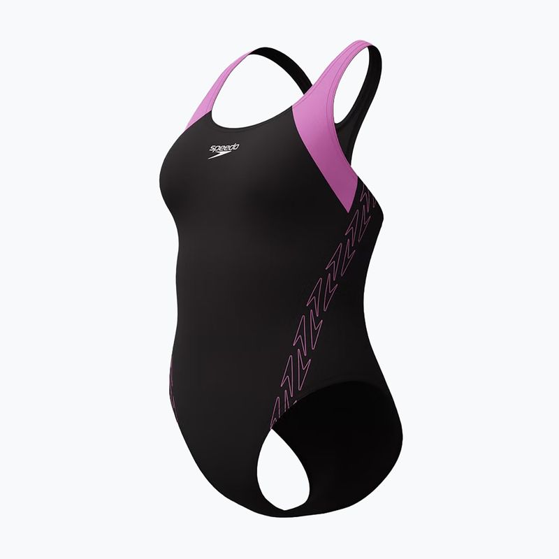 Dámské jednodílné plavky Speedo HyperBoom Splice Racerback neon violet 3