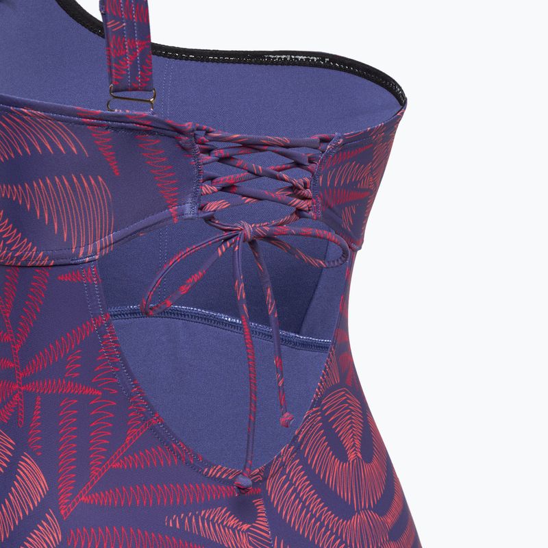 Dámské jednodílné plavky Speedo Shaping Printed Asymmetric hapuna blue 4