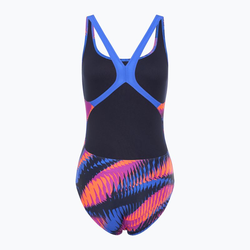 Dámské jednodílné plavky Speedo Allover Digital Powerback razor sharp/diva 2
