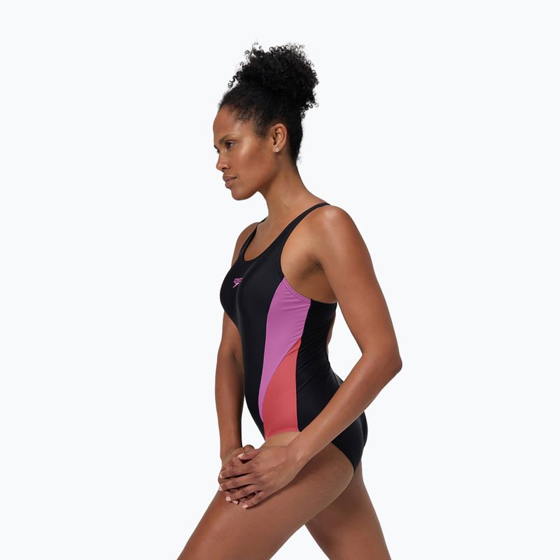 Dámské jednodílné plavky Speedo Colourblock 2.0 neon violet 4