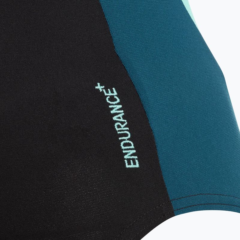 Dámské jednodílné plavky Speedo High Neck Splice Cross Back dark teal 4
