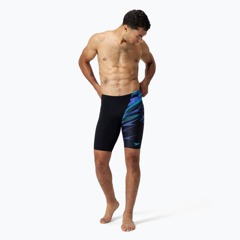 Pánské plavky jammer  Speedo HyperBoom V-Cut Jammer black/cobalt pop 2