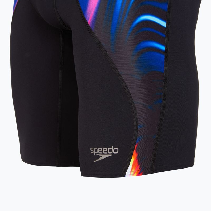 Pánské plavky Speedo Placement Digital V-Cut Jammer lava blur/speedo black 3