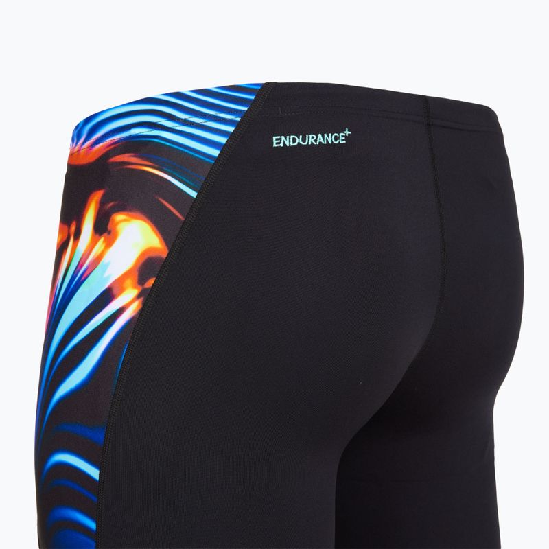 Pánské plavky Speedo Placement Digital V-Cut Jammer lava blur/speedo black 4