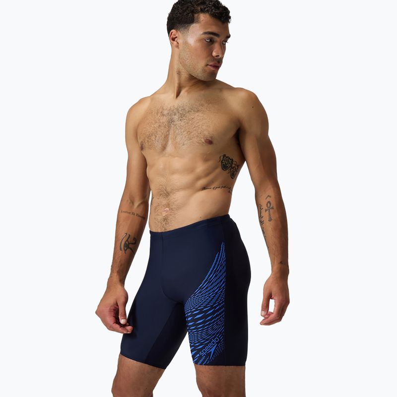 Pánské plavecké jammery Speedo Medley Logo Jammer navy/cobalt pop 5