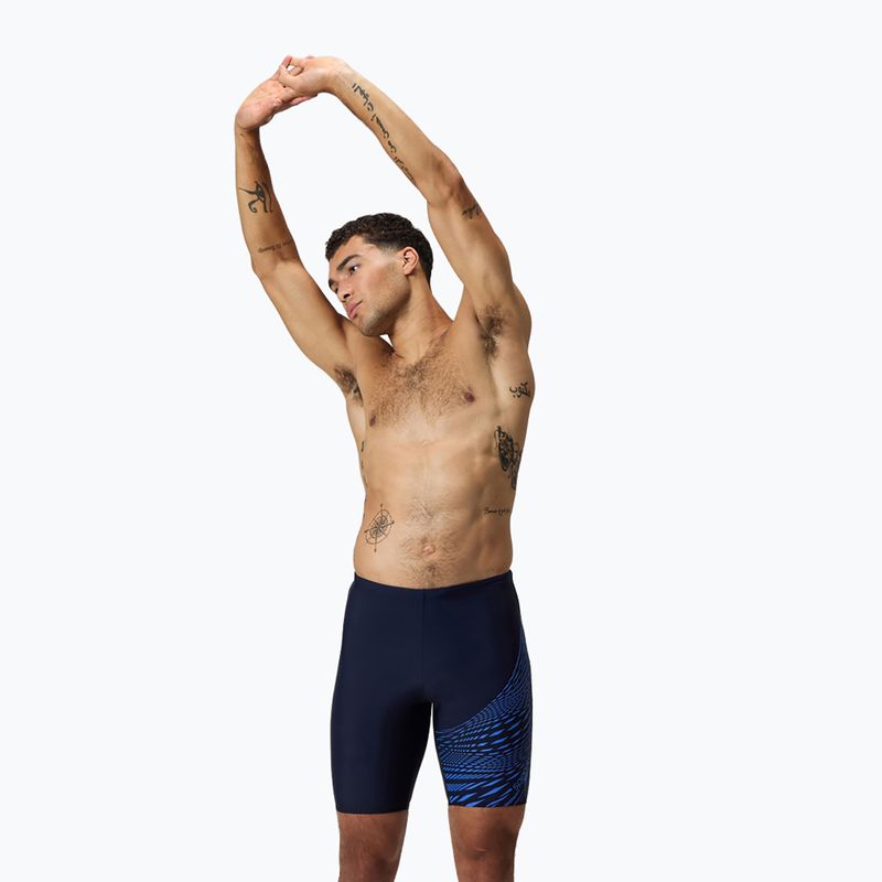 Pánské plavecké jammery Speedo Medley Logo Jammer navy/cobalt pop 8