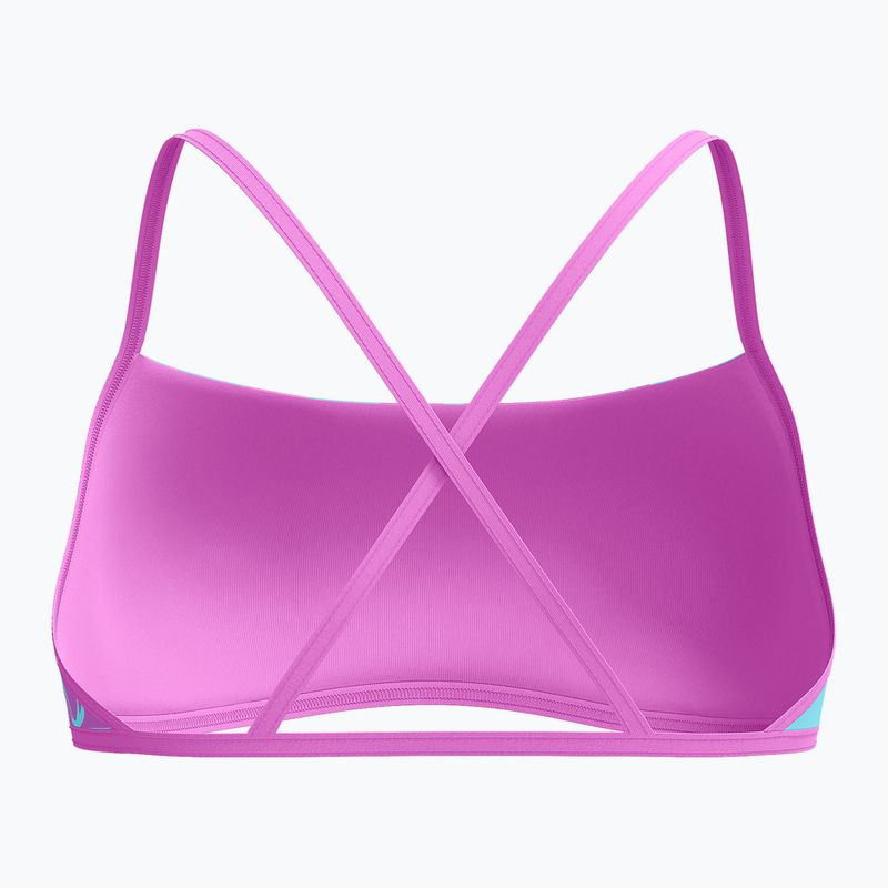 Horní díl plavek Speedo Allover Digital Crossback Crop Top kaluna floral/arctic glass 2
