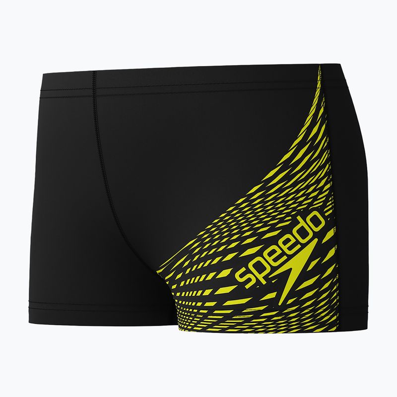 Dětské plavecké boxerky Speedo Medley Logo Aquashort hyper yellow 3