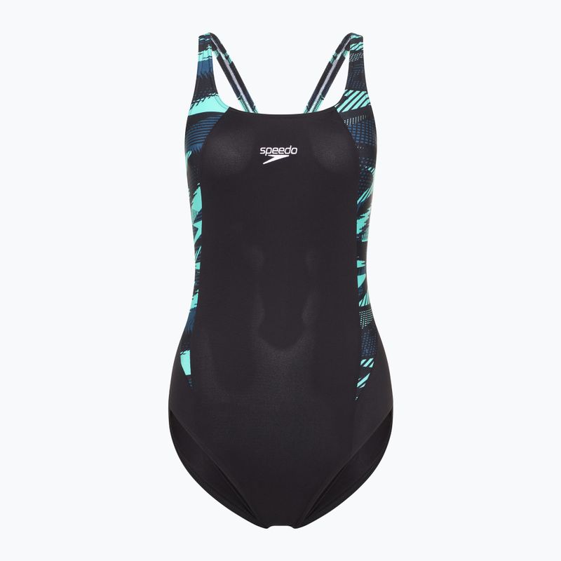 Dámské jednodílné plavky Speedo HyperBoom Splice Muscleback dark teal
