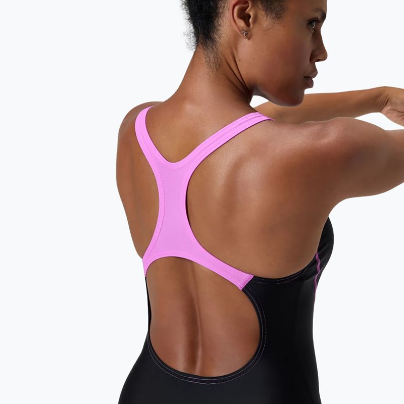 Dámské jednodílné plavky Speedo Medley Logo Medalist neon violet 10