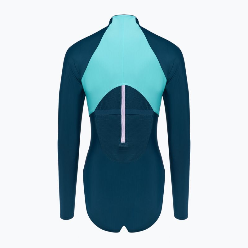 Dámské jednodílné plavky Speedo Zip Colorblock dark teal 2