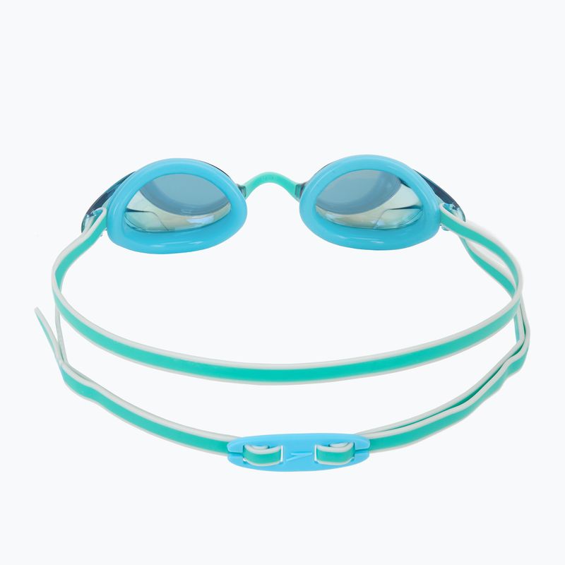 Dámské plavecké brýle  Speedo Vanquisher 3.0 Mirrored bachelor button/celeste/gold mirror 4