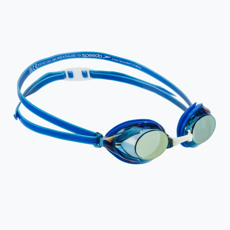 Dětské plavecké brýle Speedo Vanquisher 3.0 Mirror cobalt pop / cobalt / gold mirror