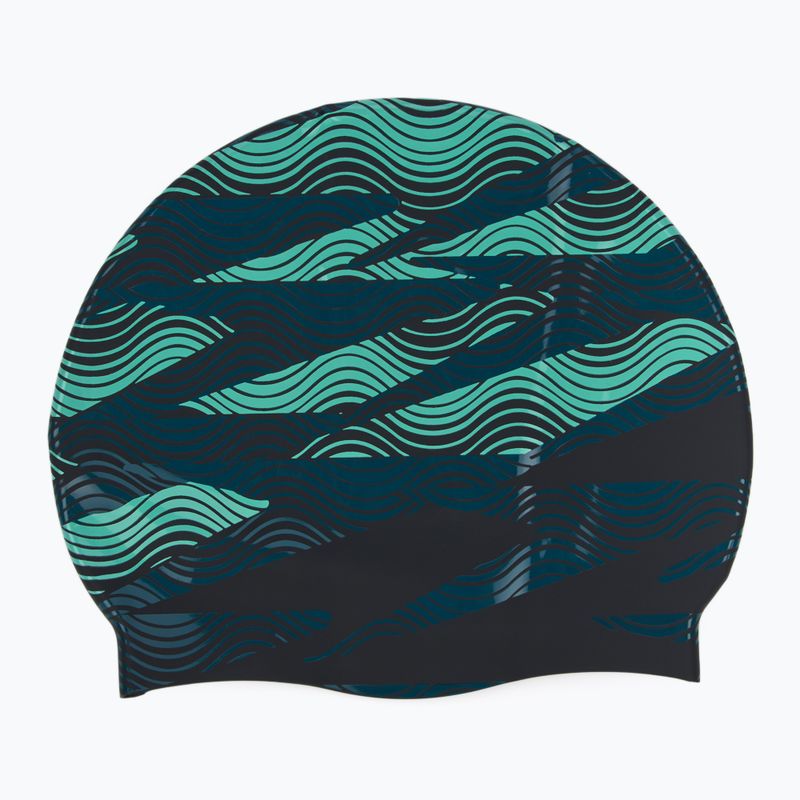 Plavecká čepice  Speedo Printed Silicone dark teal semi tide 2