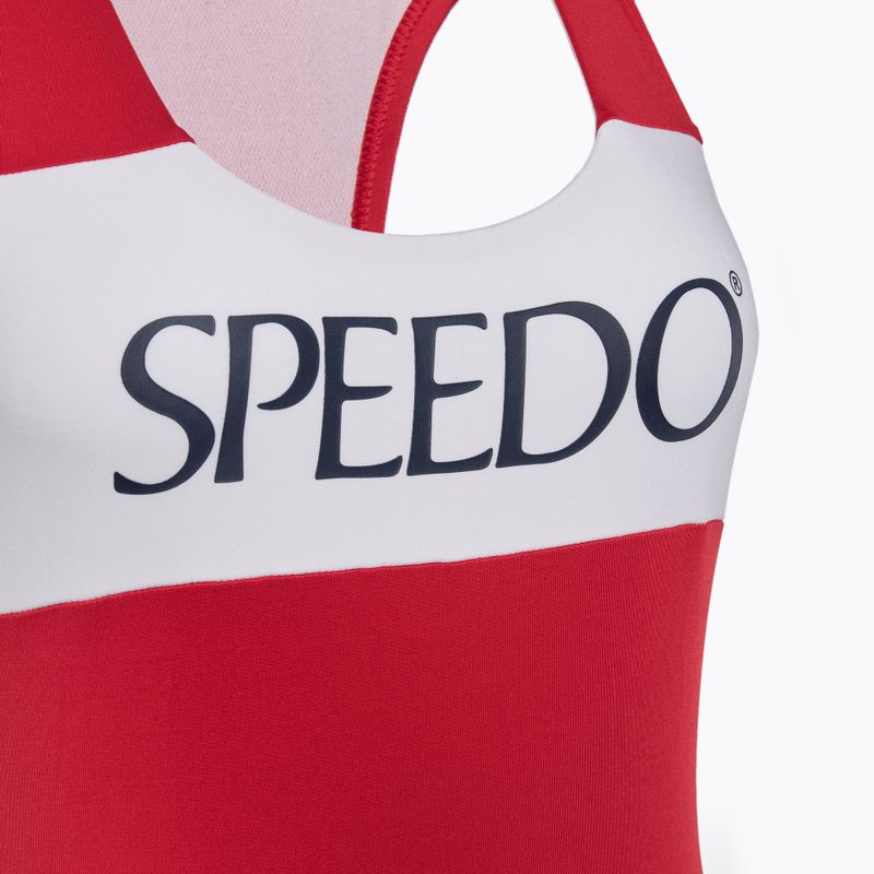 Dámské jednodílné plavky Speedo Colourblock Racerback high risk red 3