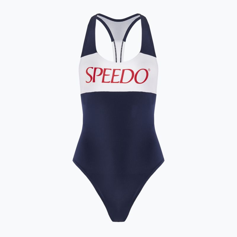Dámské jednodílné plavky Speedo Colourblock Racerback peacoat