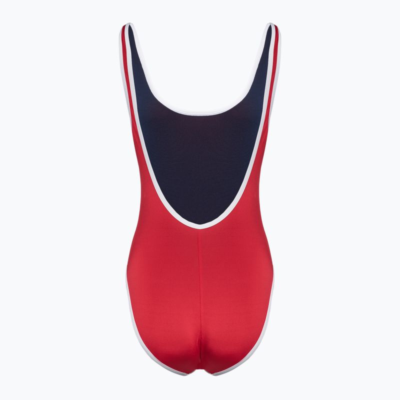 Dámské jednodílné plavky Speedo Solid Bound Scoop high risk red 2
