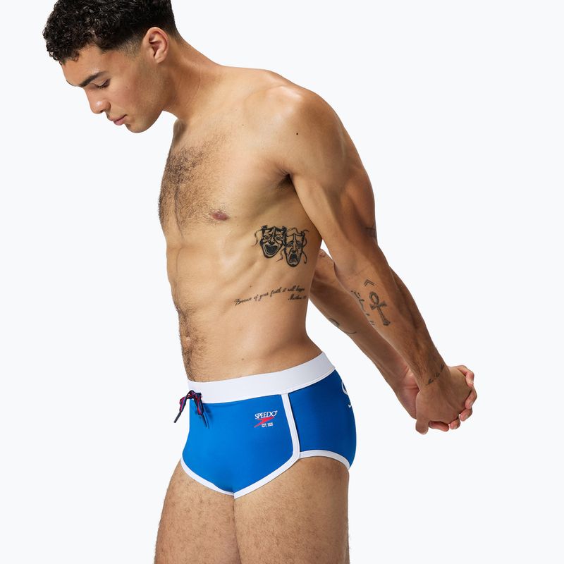 Pánské plavky Speedo Jetstream Retro Logo Brief turkish sea 3