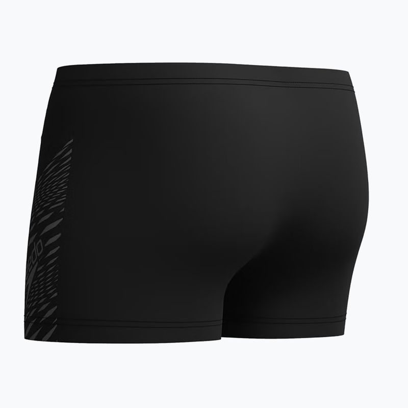 Pánské plavecké boxerky Speedo Medley Logo Aquashort black/usa charcoal 2