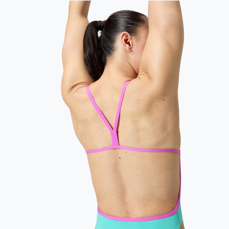 Dámské jednodílné plavky Speedo Solid Vback arctic glass  5