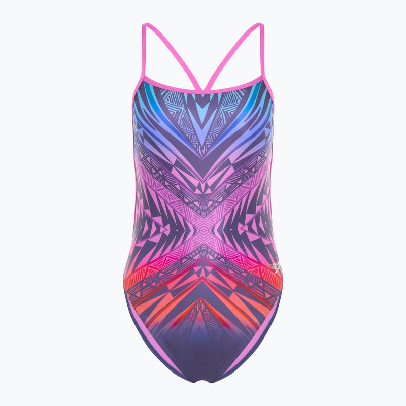 Dámské jednodílné plavky Speedo Placement Digital Vback balance blend/hapuna blue