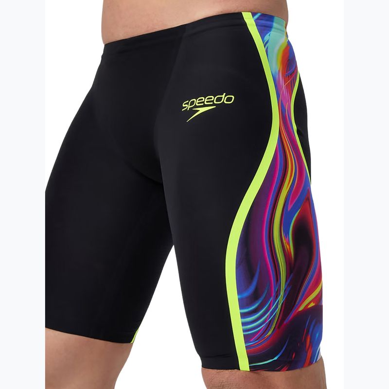 Pánské plavecké jammery Speedo Fastskin LZR Intent 2.0 Jammer black/molten blur/hyper yellow 5