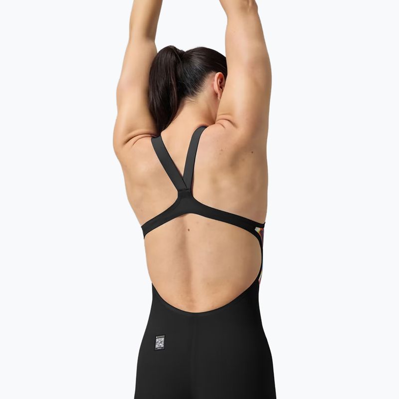 Dámské jednodílné plavky Speedo Fastskin LZR Pure Valor 2.0 Openback Kneeskin black/molten blur 6
