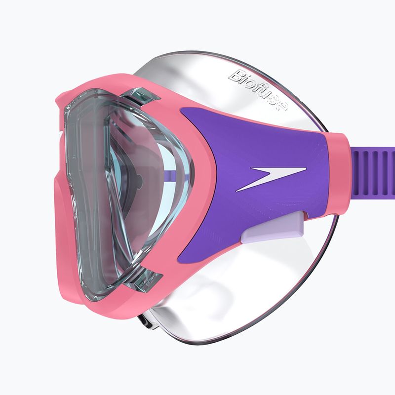 Plavecká maska dziecięce Speedo Biofuse 2.0 pink lemonade / steel 4