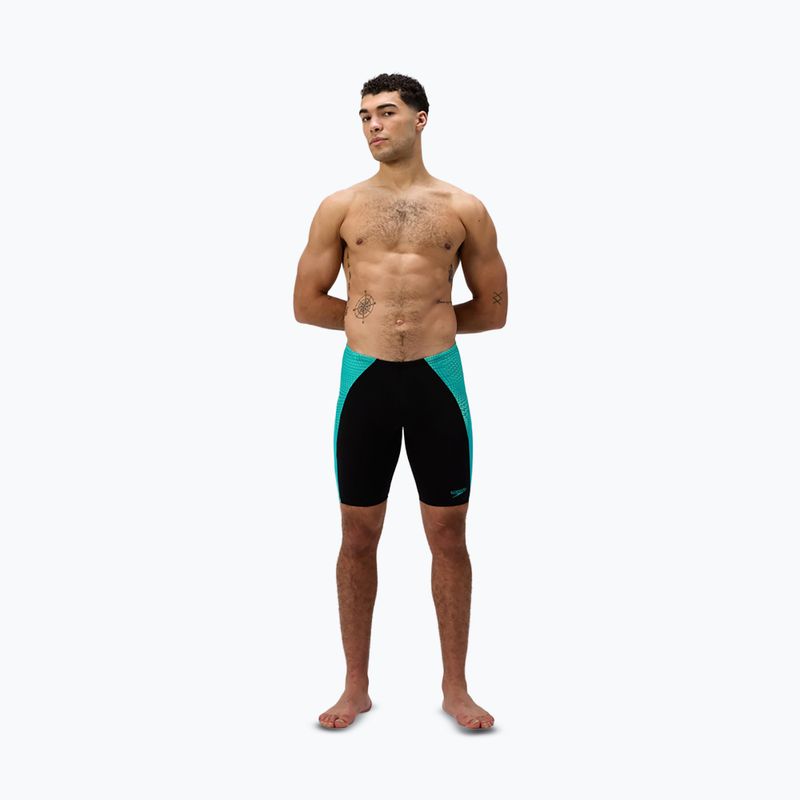 Pánské plavecké jammery Speedo Endurance+ MAX Splice Jammer black/turquoise gem 2