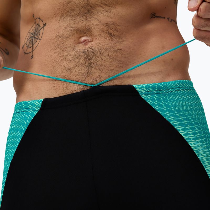 Pánské plavecké boxerky Speedo Endurance+ MAX Splice Aquashort black/turquoise gem 6