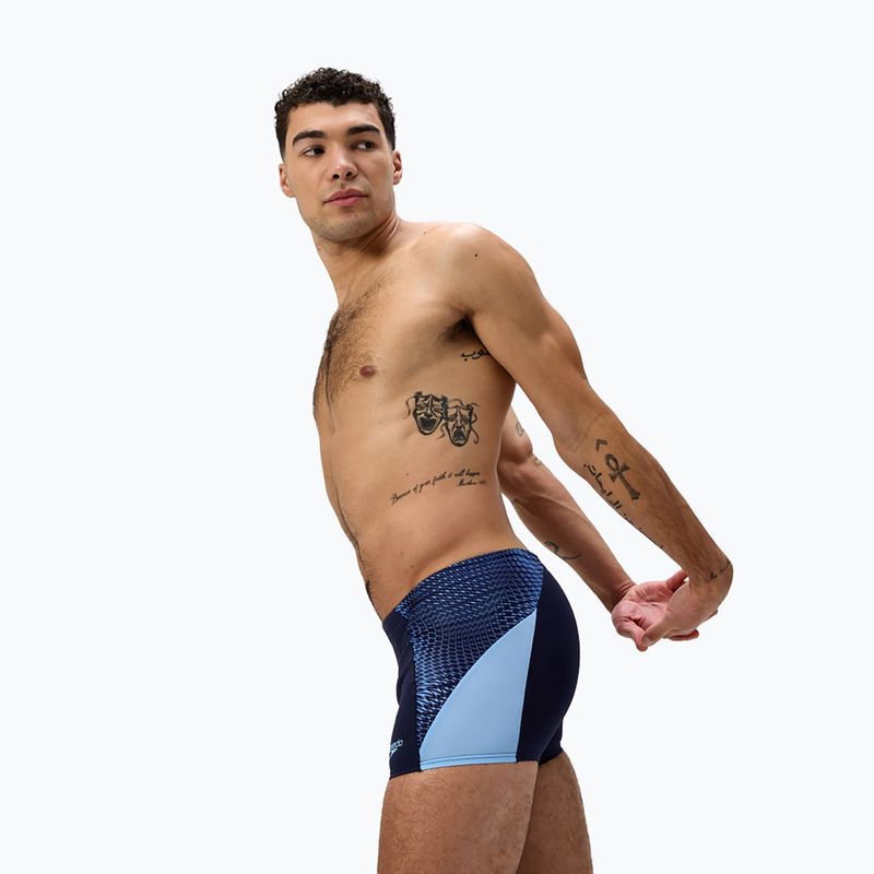 Pánské plavecké boxerky Speedo Endurance+ MAX Splice Aquashort navy/sugar blue 4