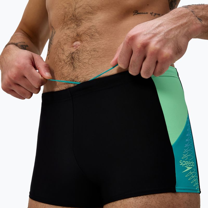Pánské plavecké boxerky Speedo Dive Aquashort black/turquoise gem 5