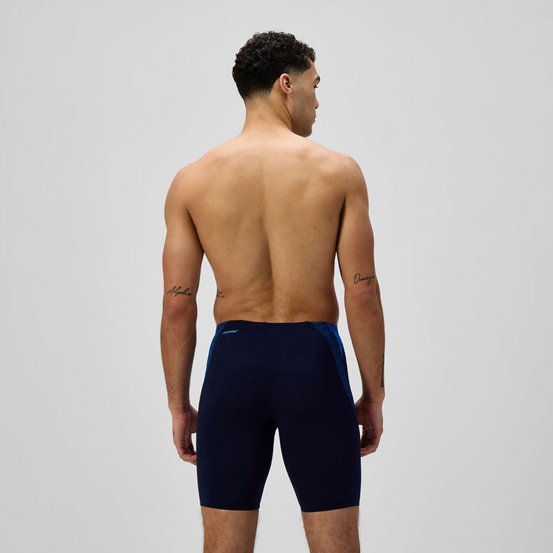 Pánské plavecké jammery Speedo Hyper Boom Splice grey lead/neon coral 3