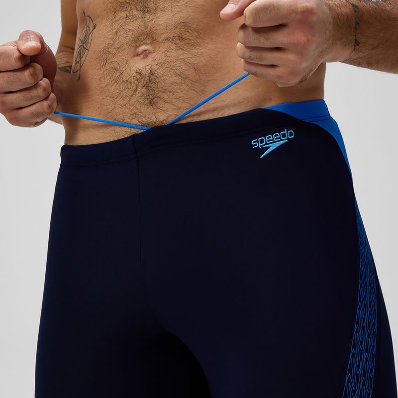 Pánské plavecké jammery Speedo Hyper Boom Splice grey lead/neon coral 6