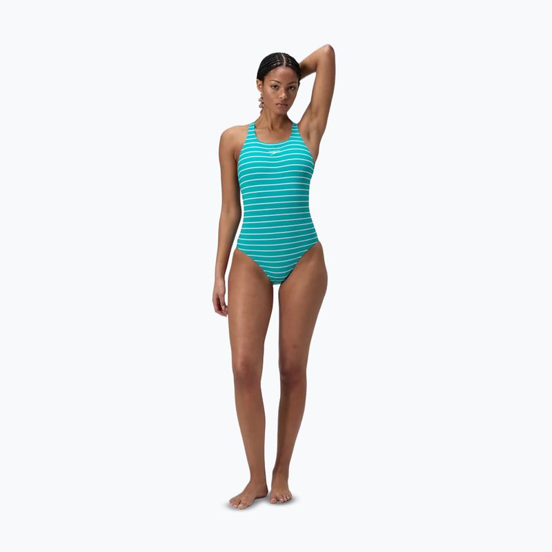 Dámské jednodílné plavky Speedo Eco Endurance+ Printed Medalist turquoise gem 2